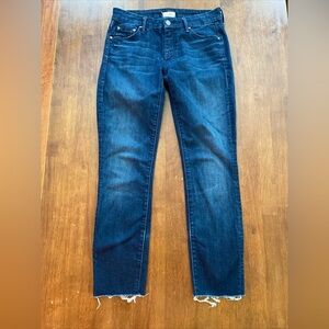 MOTHER The Looker Jeans Women 25 No Play Blue Indigo Wash Stretch Denim